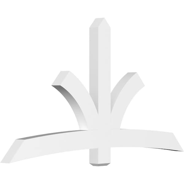 Ekena Millwork Davenport Architectural Grade PVC Gable Bracket, 84"W x 45 1/2"H x 4"D x 6"F, 13/12 Pitch GBP084X46X0406DAV00 - main